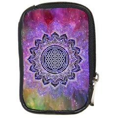 Flower Of Life Indian Ornaments Mandala Universe Compact Camera Cases by EDDArt