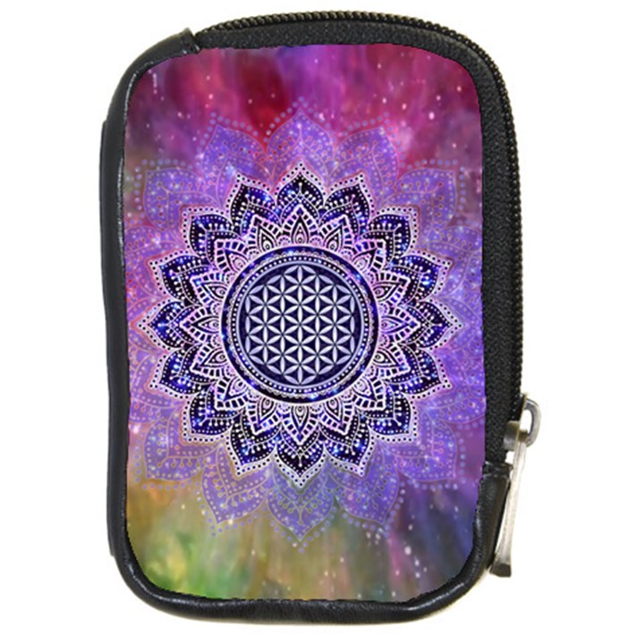 Flower Of Life Indian Ornaments Mandala Universe Compact Camera Cases