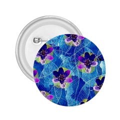 Purple Flowers 2.25  Buttons