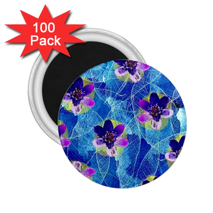 Purple Flowers 2.25  Magnets (100 pack) 