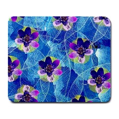 Purple Flowers Large Mousepads