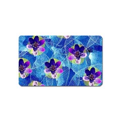 Purple Flowers Magnet (Name Card)