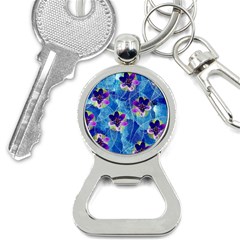 Purple Flowers Bottle Opener Key Chains