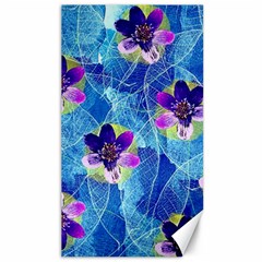 Purple Flowers Canvas 40  x 72  