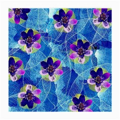 Purple Flowers Medium Glasses Cloth