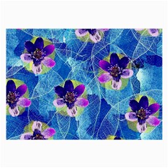 Purple Flowers Large Glasses Cloth