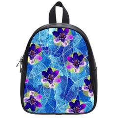 Purple Flowers School Bags (Small) 