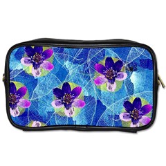 Purple Flowers Toiletries Bags