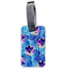 Purple Flowers Luggage Tags (Two Sides)