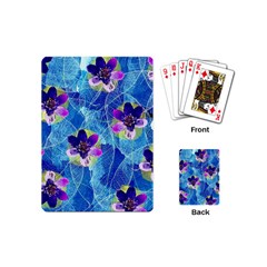 Purple Flowers Playing Cards (Mini) 