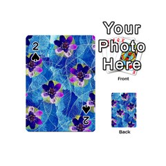 Purple Flowers Playing Cards 54 (Mini) 