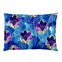 Purple Flowers Pillow Case (Two Sides)