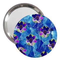 Purple Flowers 3  Handbag Mirrors