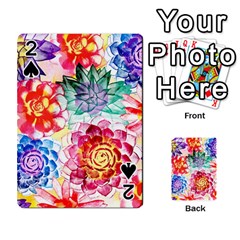 Colorful Succulents Playing Cards 54 Designs 