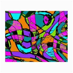 Abstract Sketch Art Squiggly Loops Multicolored Small Glasses Cloth by EDDArt