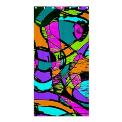 Abstract Sketch Art Squiggly Loops Multicolored Shower Curtain 36  X 72  (stall)  by EDDArt