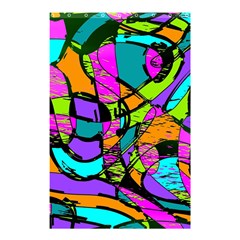 Abstract Sketch Art Squiggly Loops Multicolored Shower Curtain 48  X 72  (small)  by EDDArt