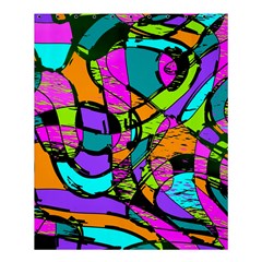 Abstract Sketch Art Squiggly Loops Multicolored Shower Curtain 60  X 72  (medium)  by EDDArt