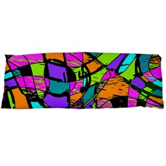 Abstract Sketch Art Squiggly Loops Multicolored Body Pillow Case (dakimakura) by EDDArt