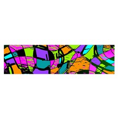 Abstract Sketch Art Squiggly Loops Multicolored Satin Scarf (oblong) by EDDArt