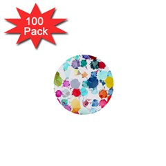 Colorful Diamonds Dream 1  Mini Buttons (100 Pack)  by DanaeStudio