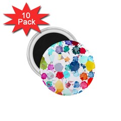 Colorful Diamonds Dream 1 75  Magnets (10 Pack)  by DanaeStudio