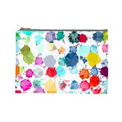 Colorful Diamonds Dream Cosmetic Bag (large)  by DanaeStudio