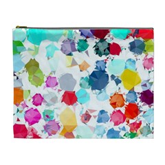 Colorful Diamonds Dream Cosmetic Bag (xl) by DanaeStudio