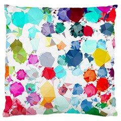 Colorful Diamonds Dream Large Cushion Case (one Side) by DanaeStudio