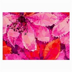 Geometric Magenta Garden Large Glasses Cloth (2-side) by DanaeStudio