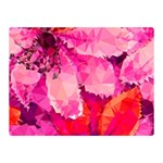 Geometric Magenta Garden Double Sided Flano Blanket (Mini)  35 x27  Blanket Front