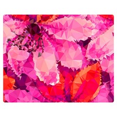 Geometric Magenta Garden Double Sided Flano Blanket (medium)  by DanaeStudio