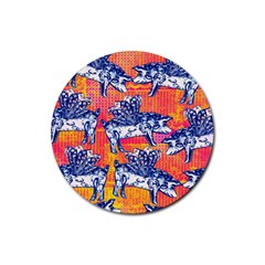 Little Flying Pigs Rubber Coaster (round)  by DanaeStudio