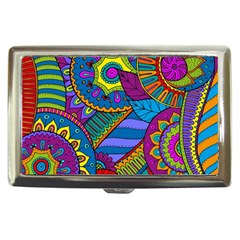 Pop Art Paisley Flowers Ornaments Multicolored Cigarette Money Cases