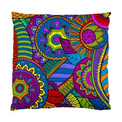 Pop Art Paisley Flowers Ornaments Multicolored Standard Cushion Case (one Side) by EDDArt