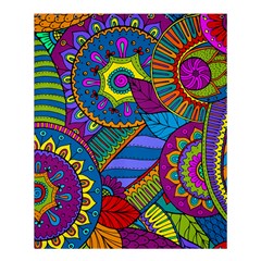 Pop Art Paisley Flowers Ornaments Multicolored Shower Curtain 60  X 72  (medium)  by EDDArt