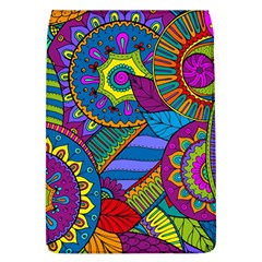 Pop Art Paisley Flowers Ornaments Multicolored Flap Covers (l)  by EDDArt