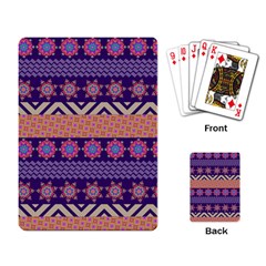 Colorful Winter Pattern Playing Card by DanaeStudio