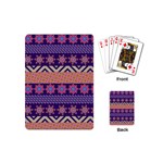 Colorful Winter Pattern Playing Cards (Mini)  Back