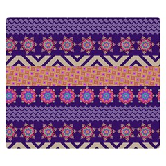 Colorful Winter Pattern Double Sided Flano Blanket (small)  by DanaeStudio