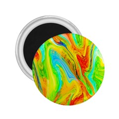 Happy Multicolor Painting 2.25  Magnets