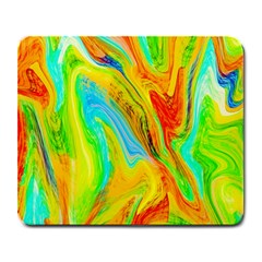 Happy Multicolor Painting Large Mousepads