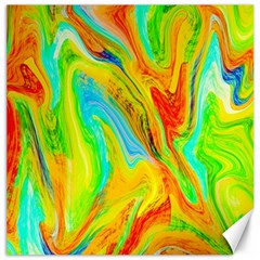 Happy Multicolor Painting Canvas 20  x 20  