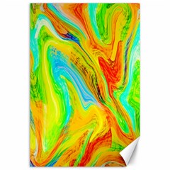 Happy Multicolor Painting Canvas 24  x 36 