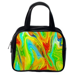 Happy Multicolor Painting Classic Handbags (One Side)