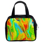 Happy Multicolor Painting Classic Handbags (2 Sides) Front