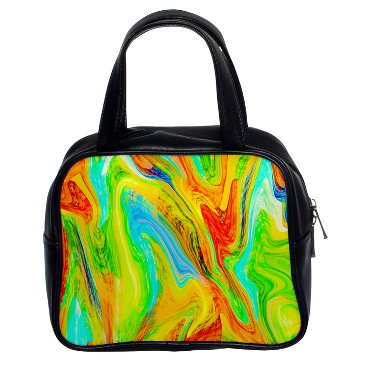 Happy Multicolor Painting Classic Handbags (2 Sides)