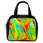 Happy Multicolor Painting Classic Handbags (2 Sides) Back