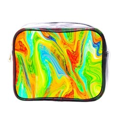 Happy Multicolor Painting Mini Toiletries Bags