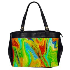 Happy Multicolor Painting Office Handbags